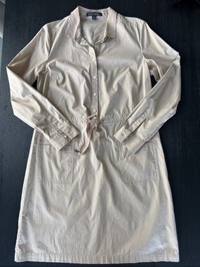 Brooks Brothers Beige Shirt Dress